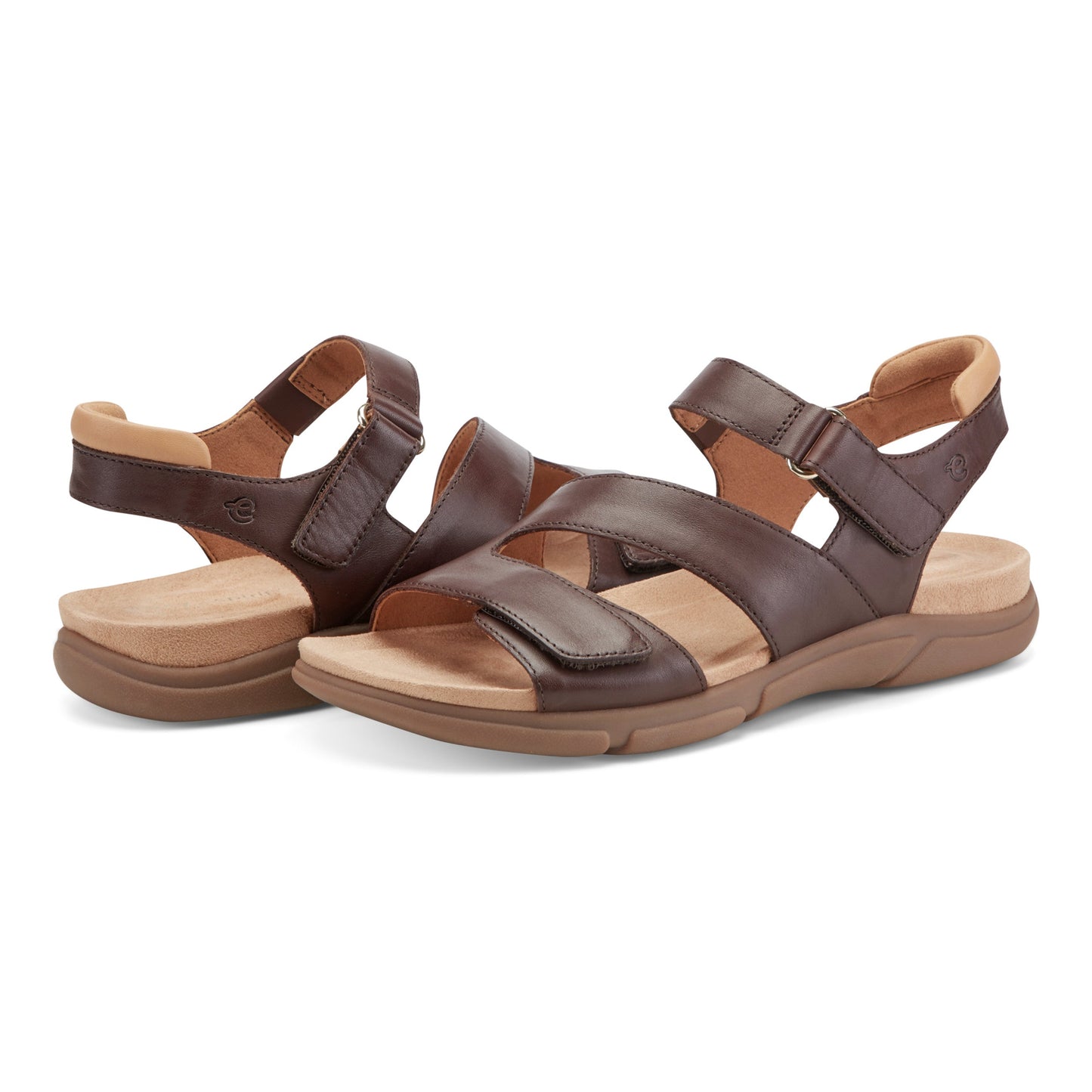 Easy Spirit Mavey Casual Sandals - Dark Brown