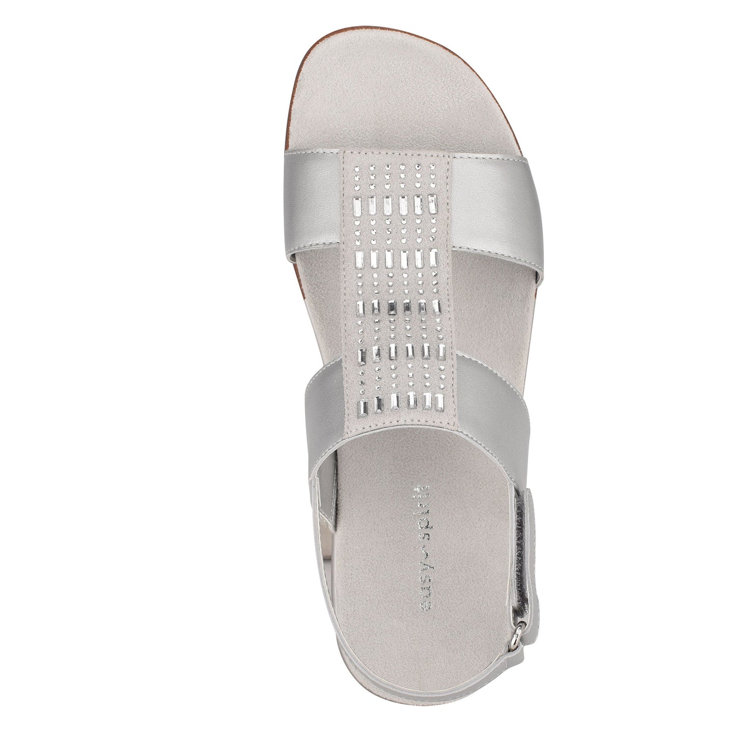 Easy Spirit Hazel Flat Sandals - Silver