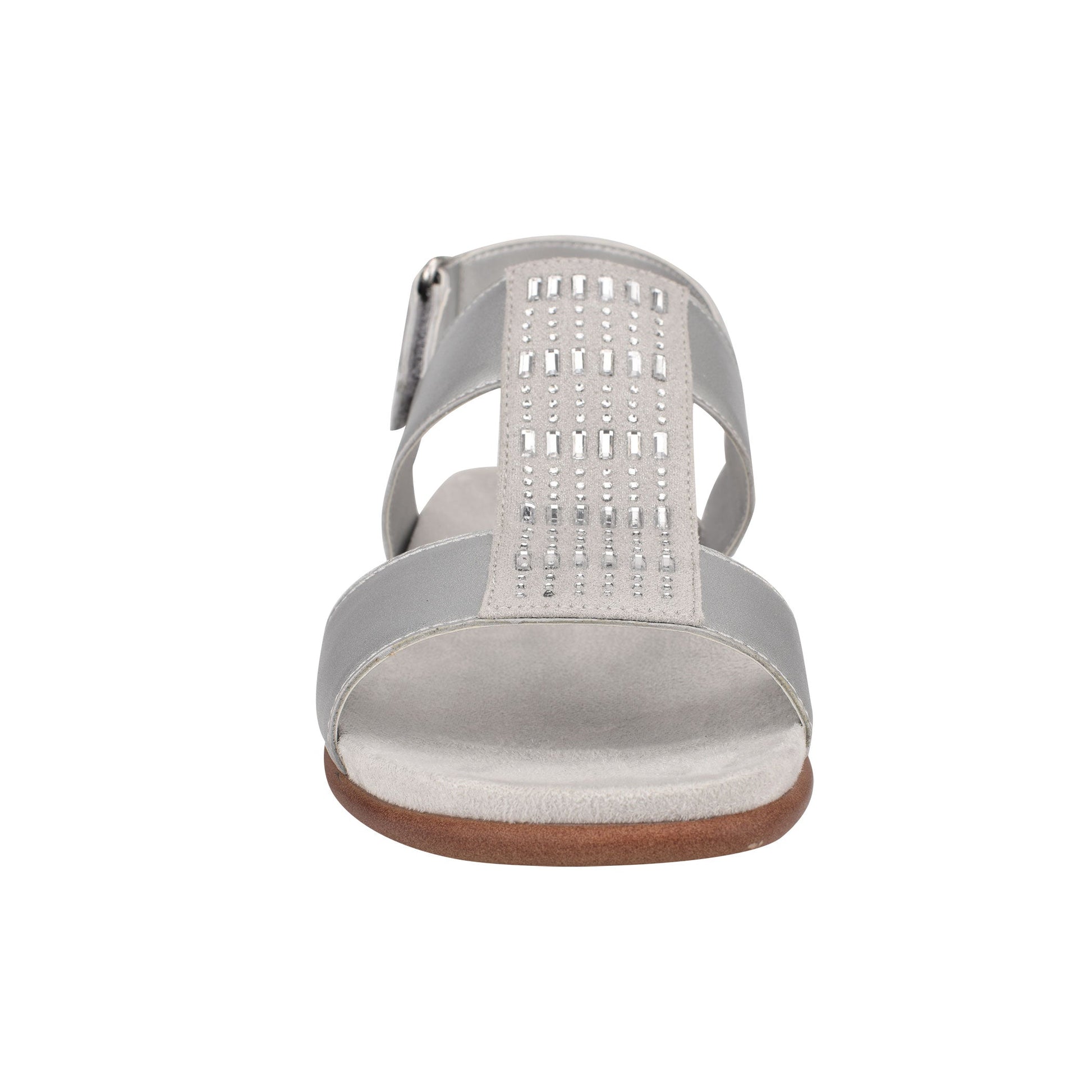 Easy Spirit Hazel Flat Sandals - Silver