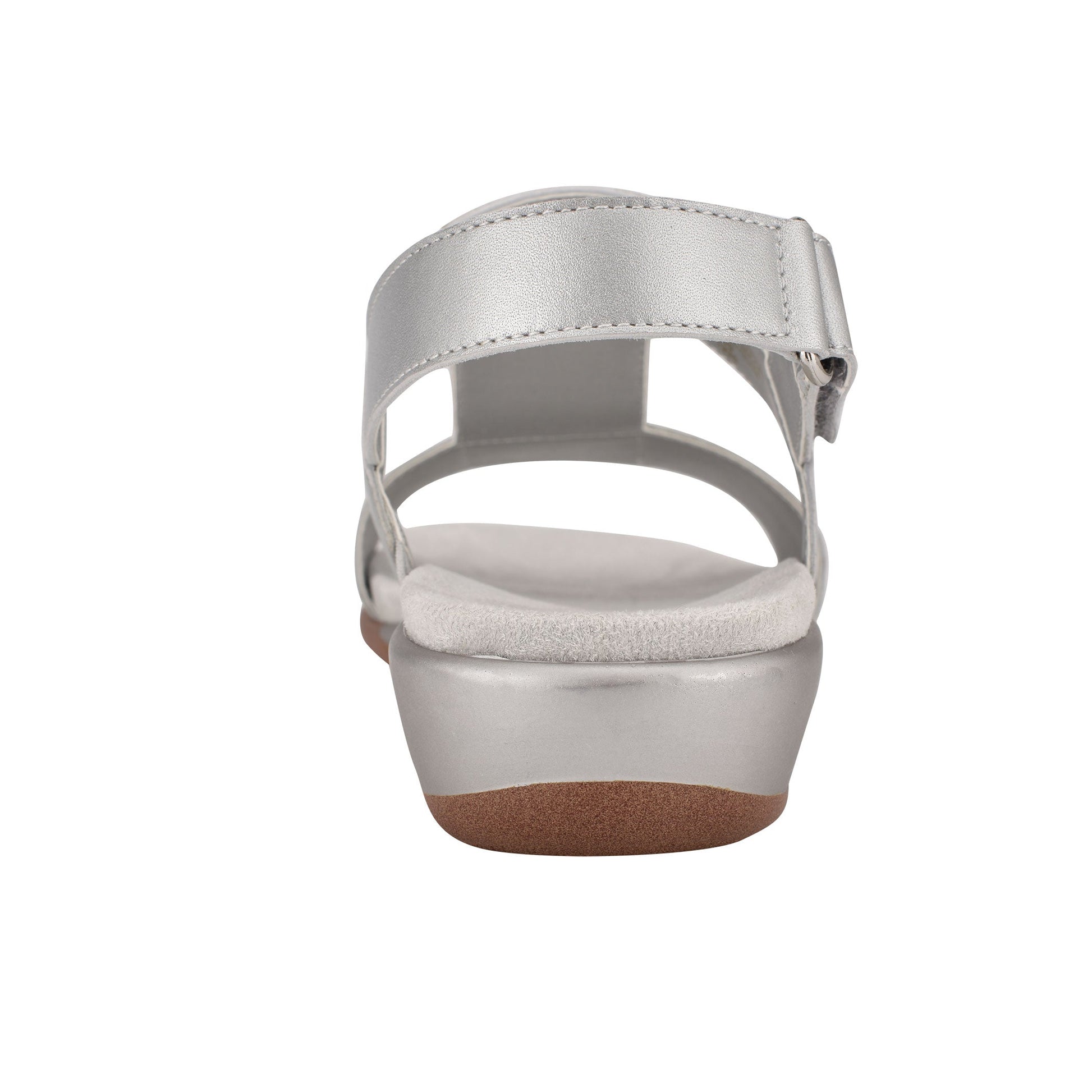 Easy Spirit Hazel Flat Sandals - Silver