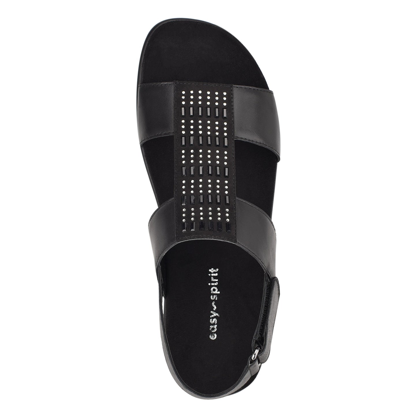 Easy Spirit Hazel Flat Sandals - Black