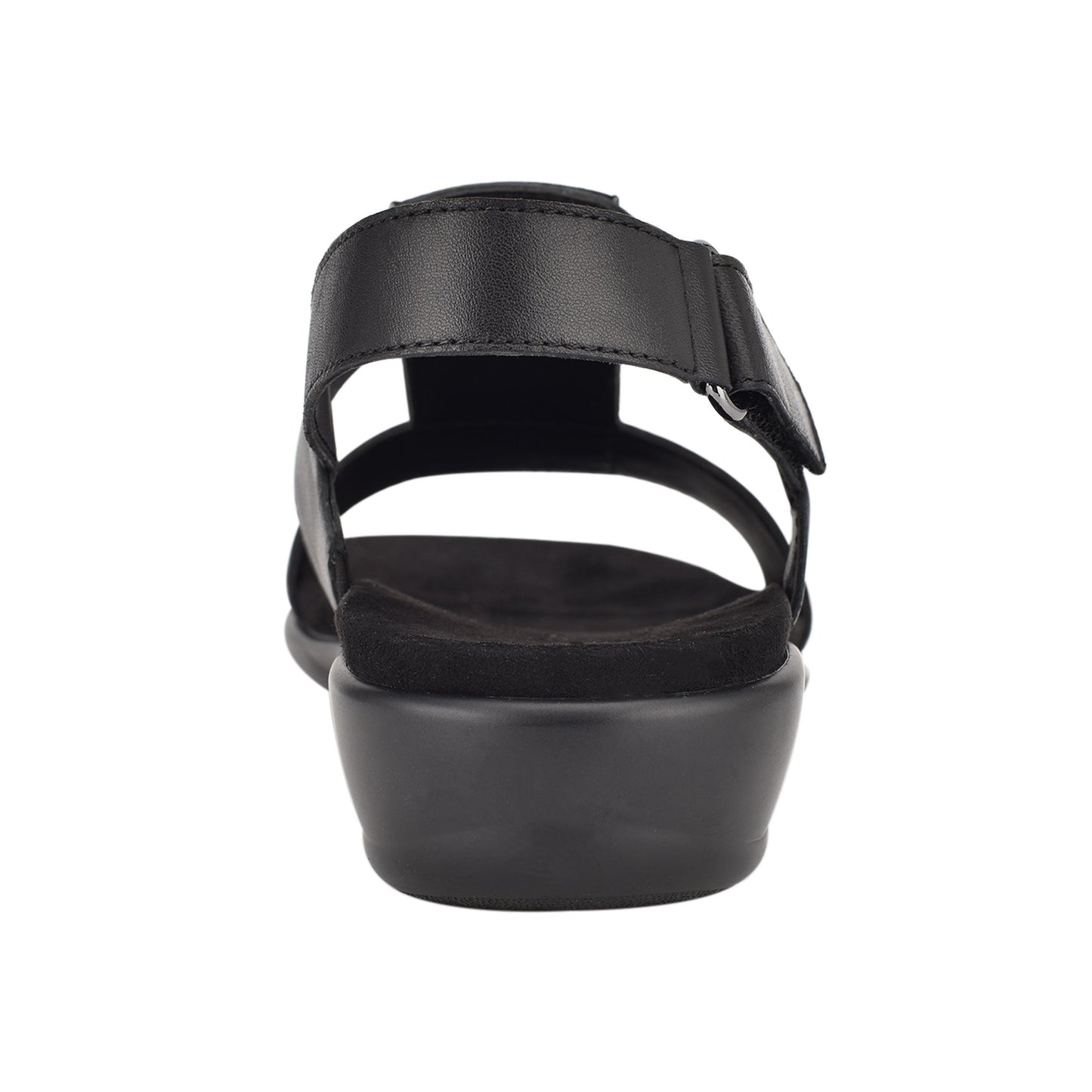Easy Spirit Hazel Flat Sandals - Black
