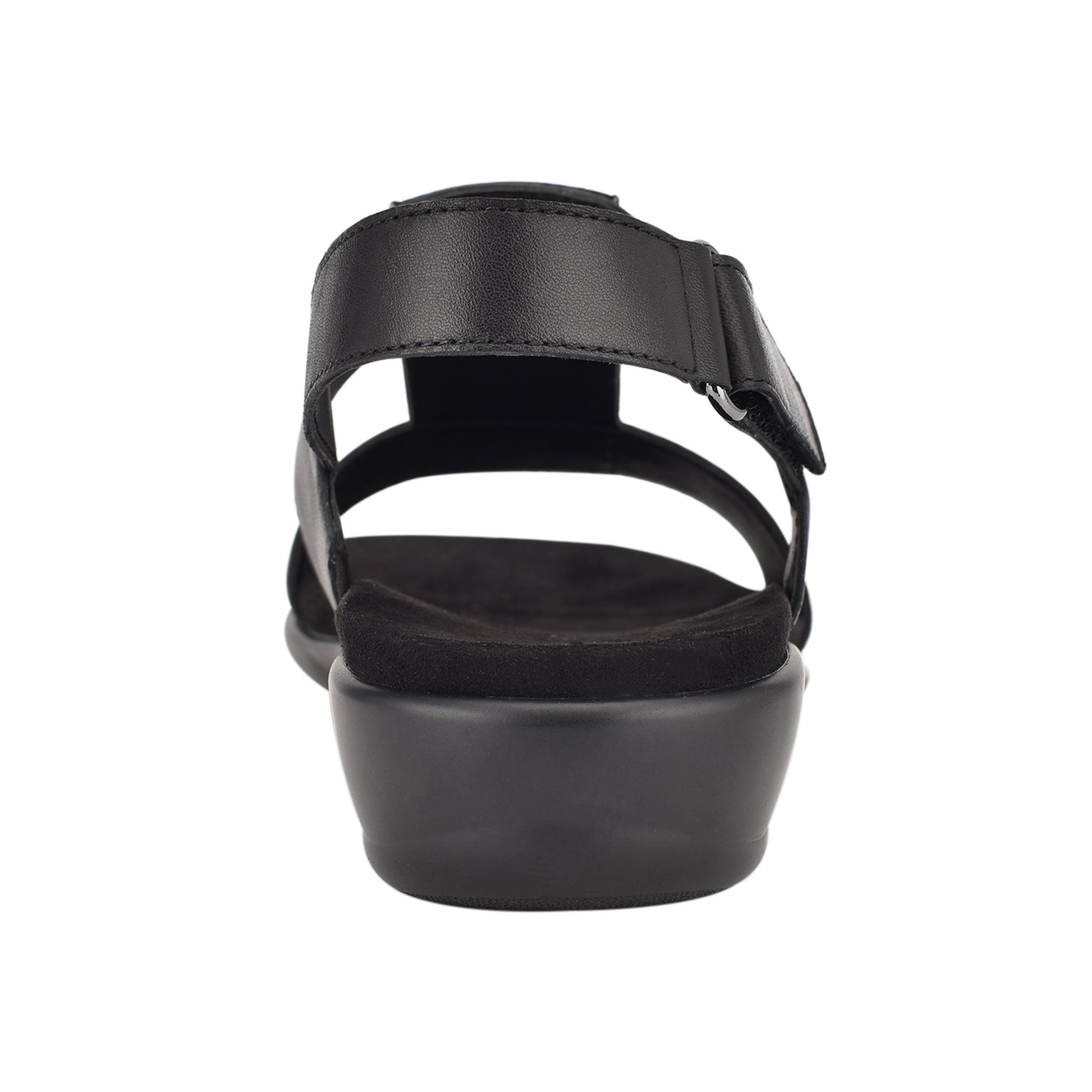 Easy Spirit Hazel Flat Sandals - Black