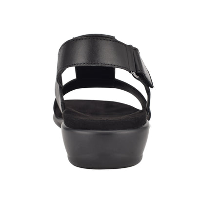 Easy Spirit Hazel Flat Sandals - Black