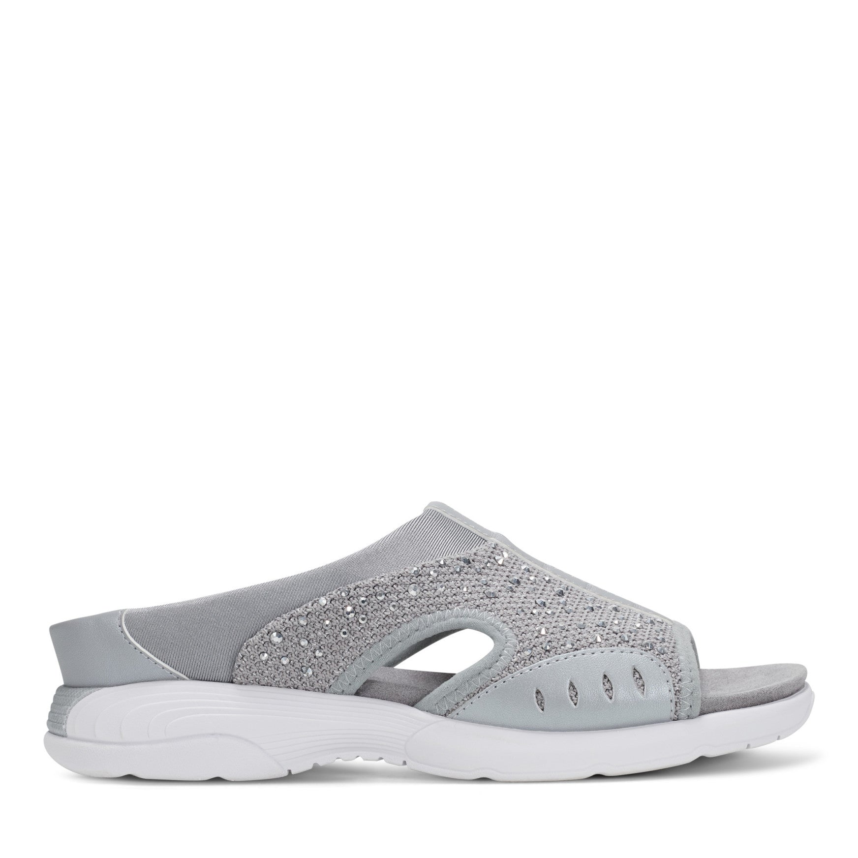 Easy Spirit Traciee Slip On Sandals - Medium Grey Stone