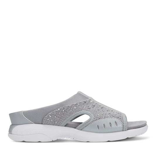 Easy Spirit Traciee Slip On Sandals - Medium Grey Stone