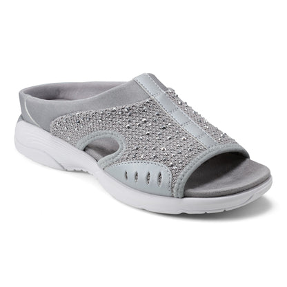 Easy Spirit Traciee Slip On Sandals - Medium Grey Stone