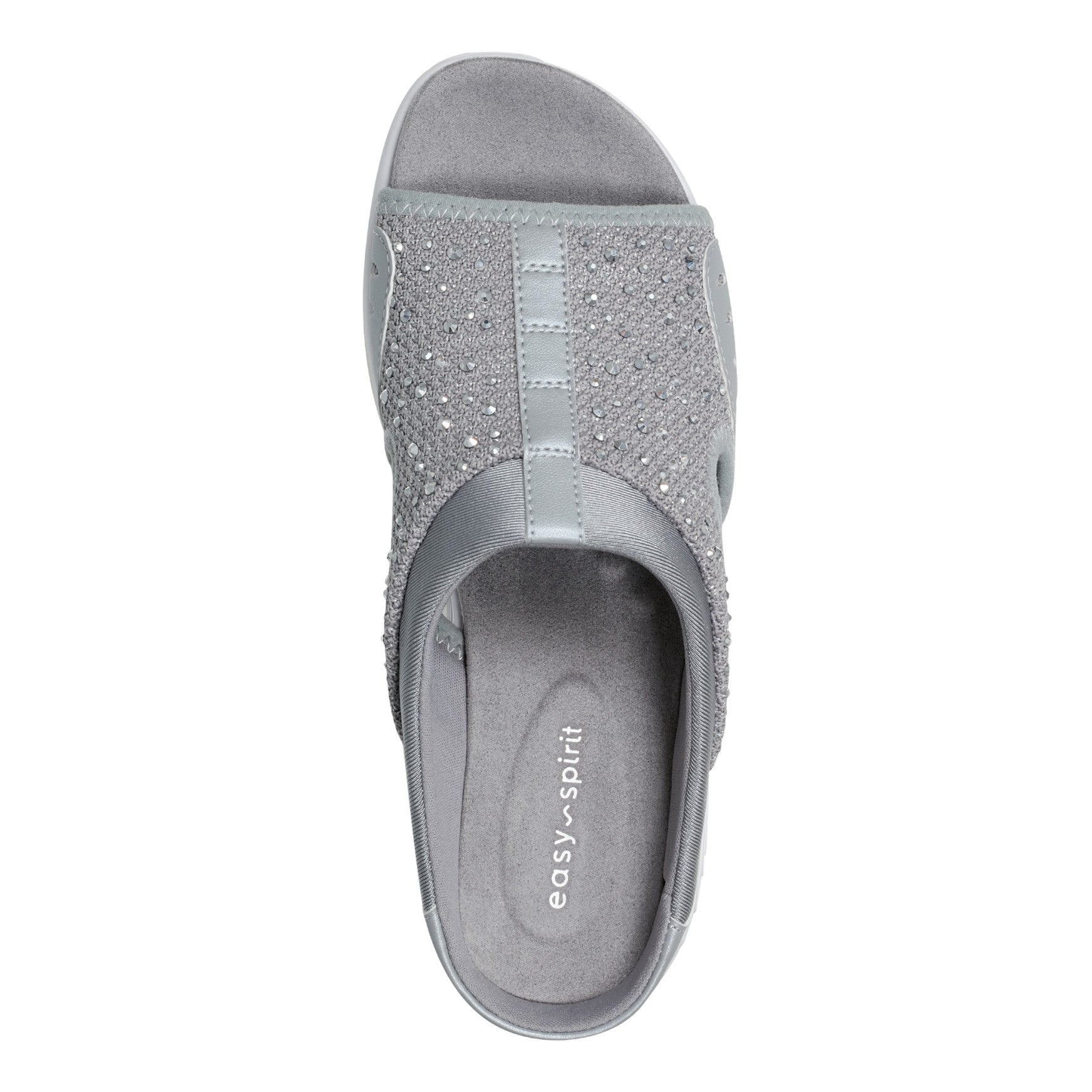 Easy Spirit Traciee Slip On Sandals - Medium Grey Stone
