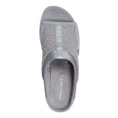 Easy Spirit Traciee Slip On Sandals - Medium Grey Stone