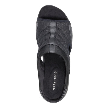 Easy Spirit Traciee Slip On Sandals - Black Glitter