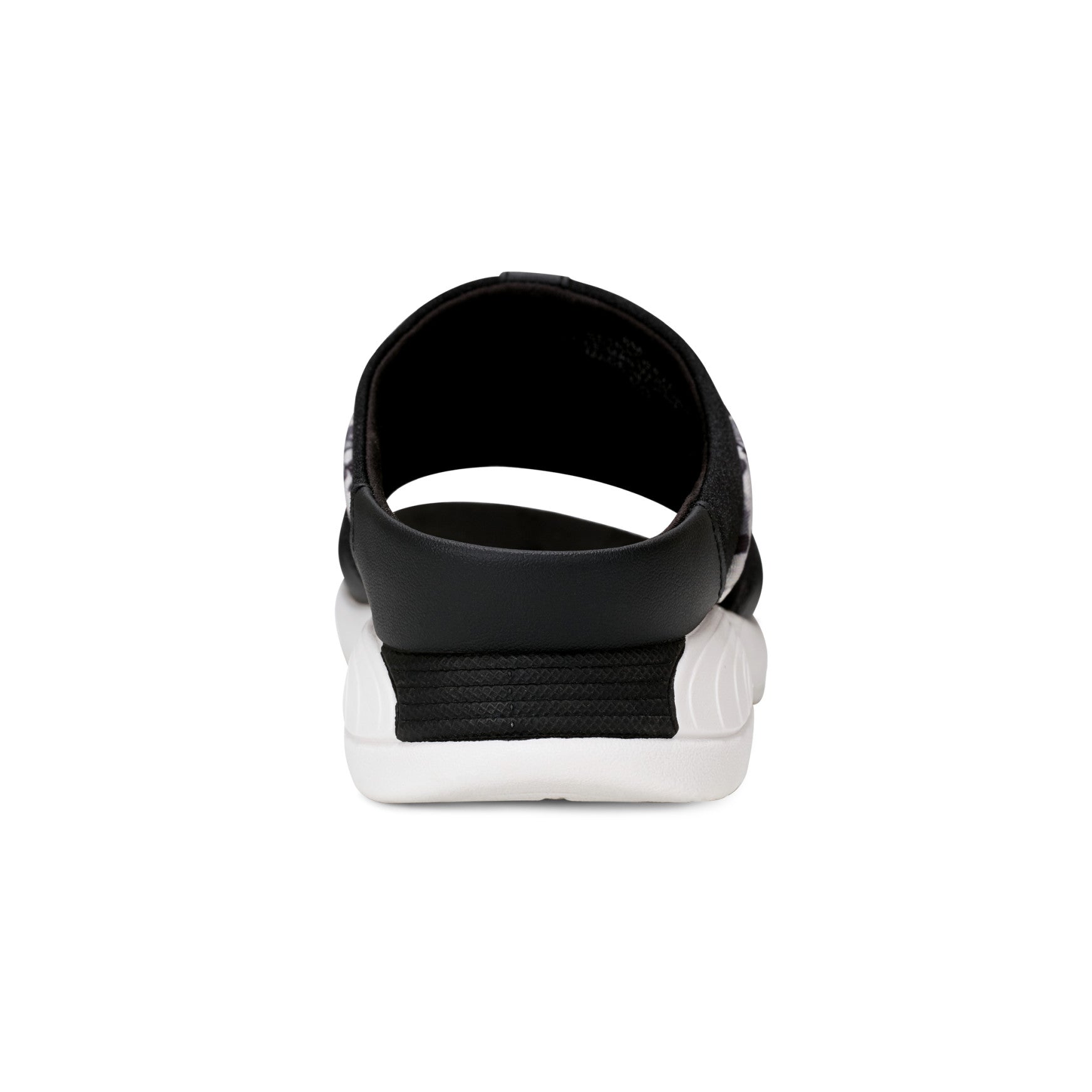 Easy Spirit Traciee Slip On Sandals - Black and White Floral