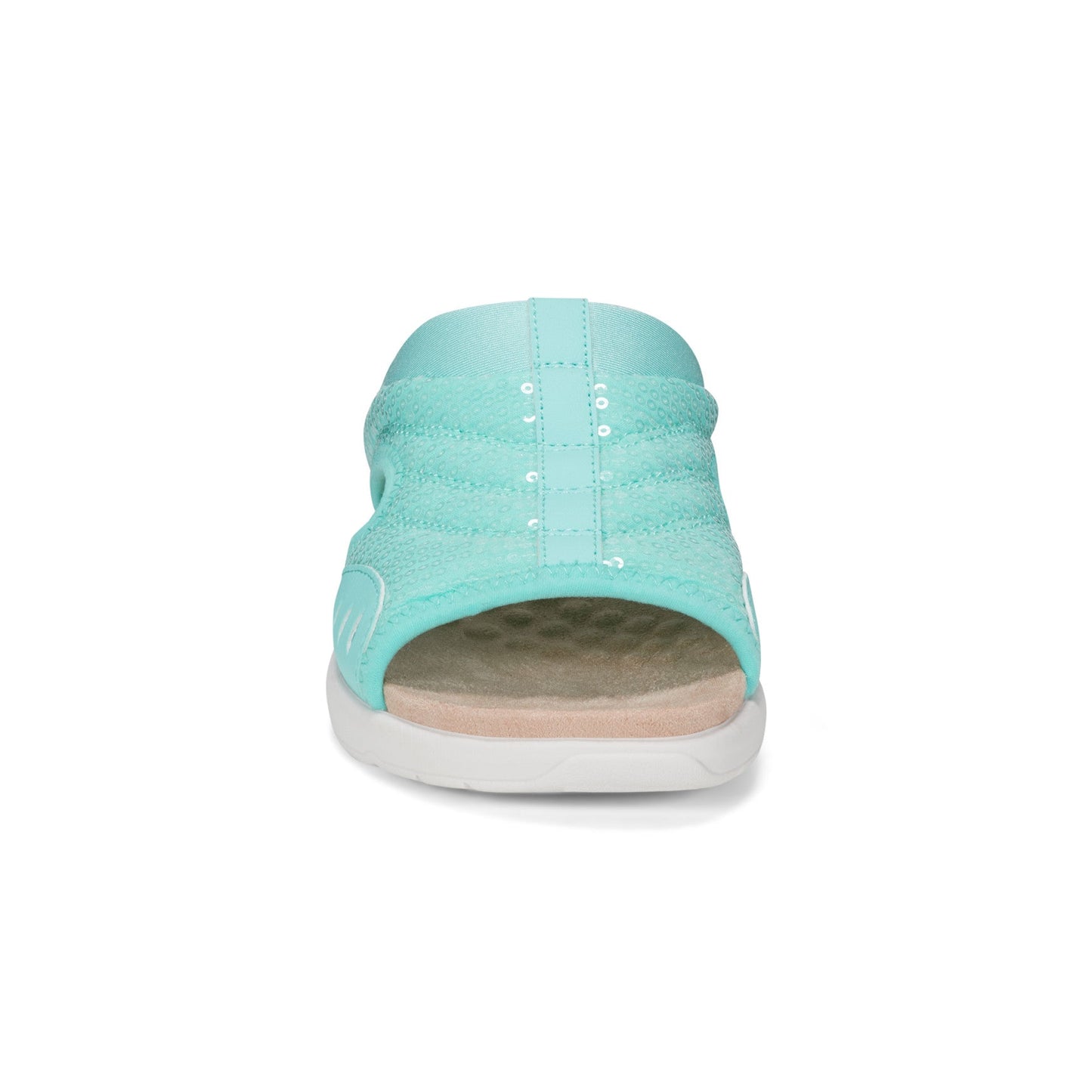 Easy Spirit Traciee Slip On Sandals - Teal Sequin
