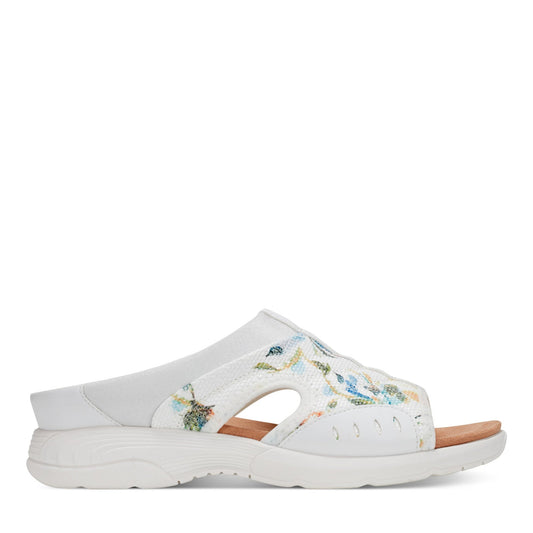 Easy Spirit Traciee Slip On Sandals - White Floral