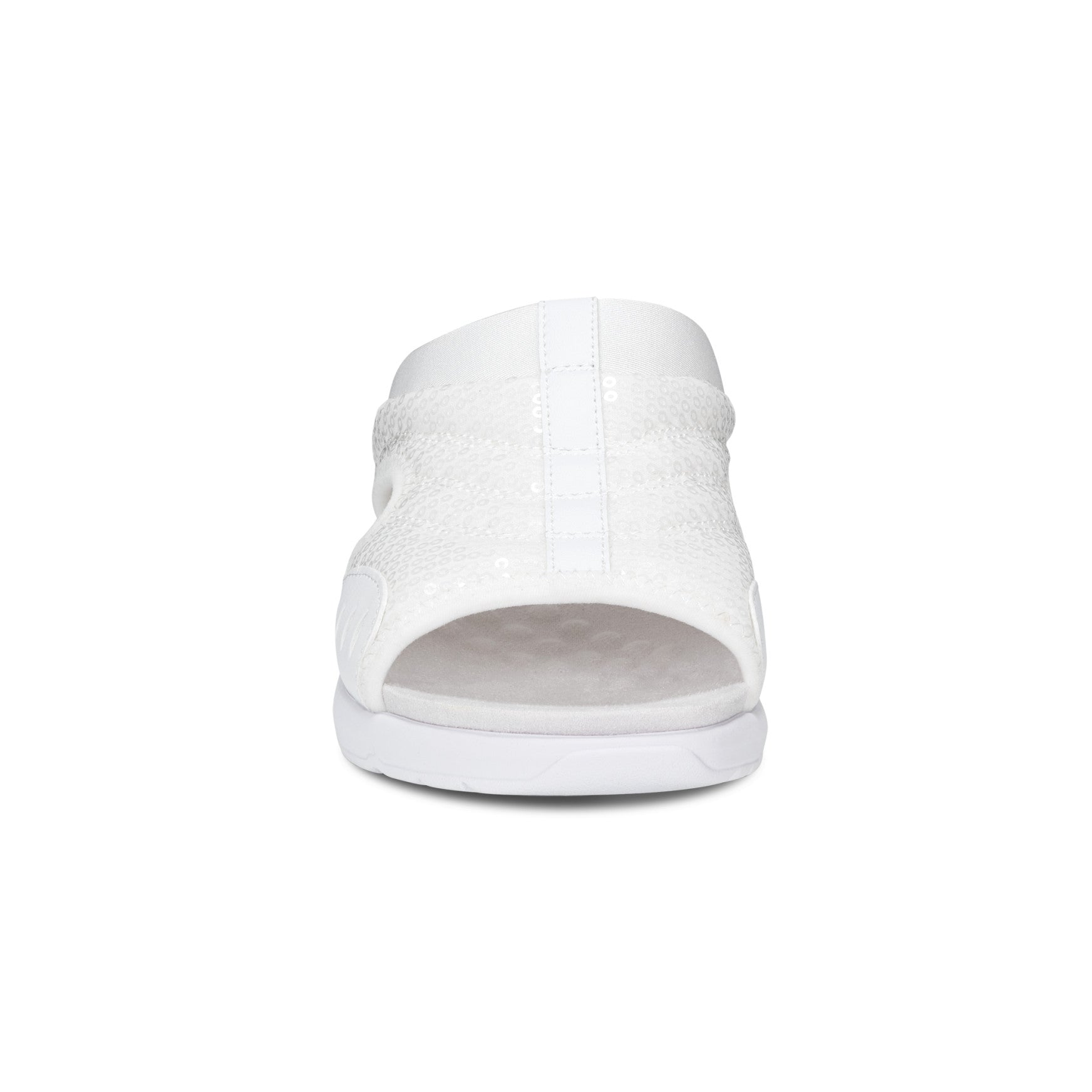 Easy Spirit Traciee Slip On Sandals - White Sequin