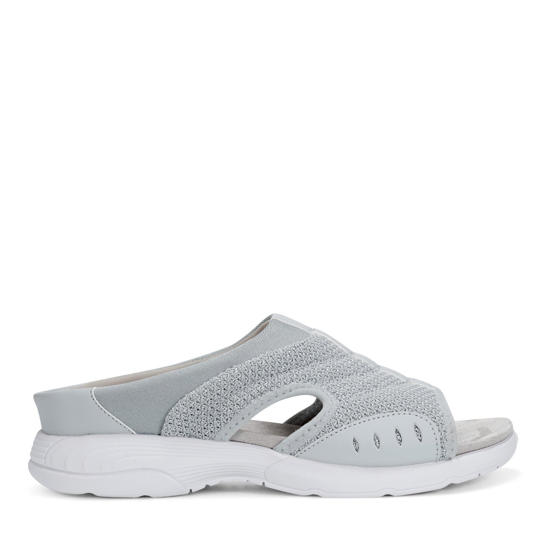 Easy Spirit Traciee Slip On Sandals - Silver