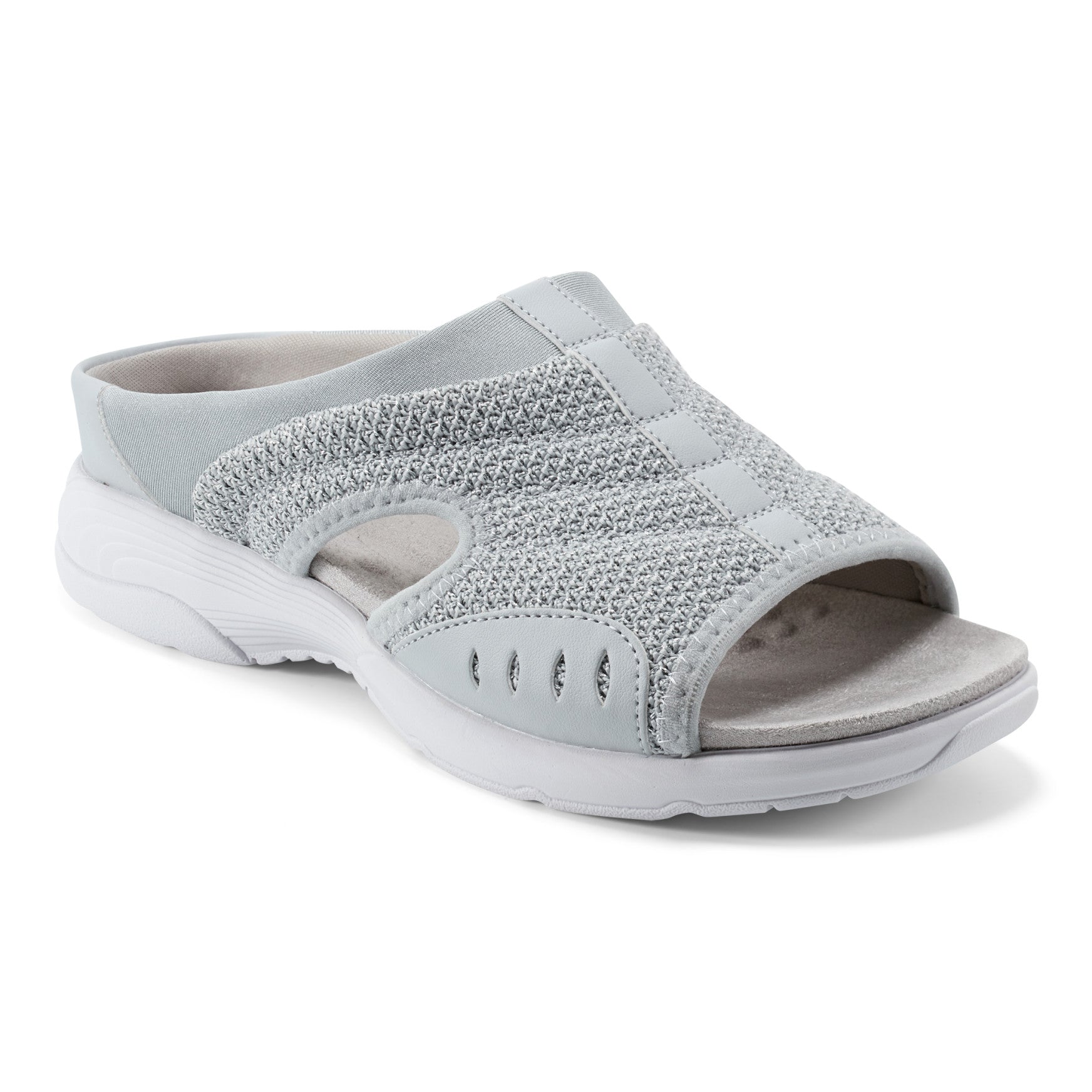 Easy Spirit Traciee Slip On Sandals - Silver
