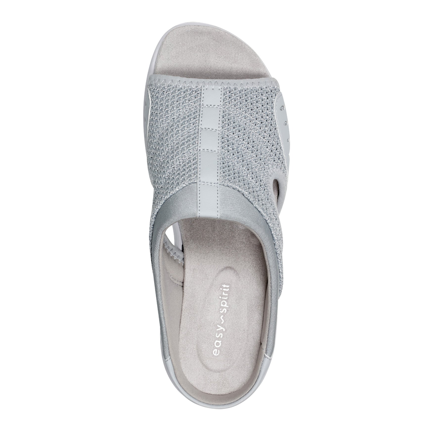 Easy Spirit Traciee Slip On Sandals - Silver