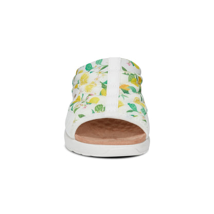 Easy Spirit Traciee Slip On Sandals - Lemon Print