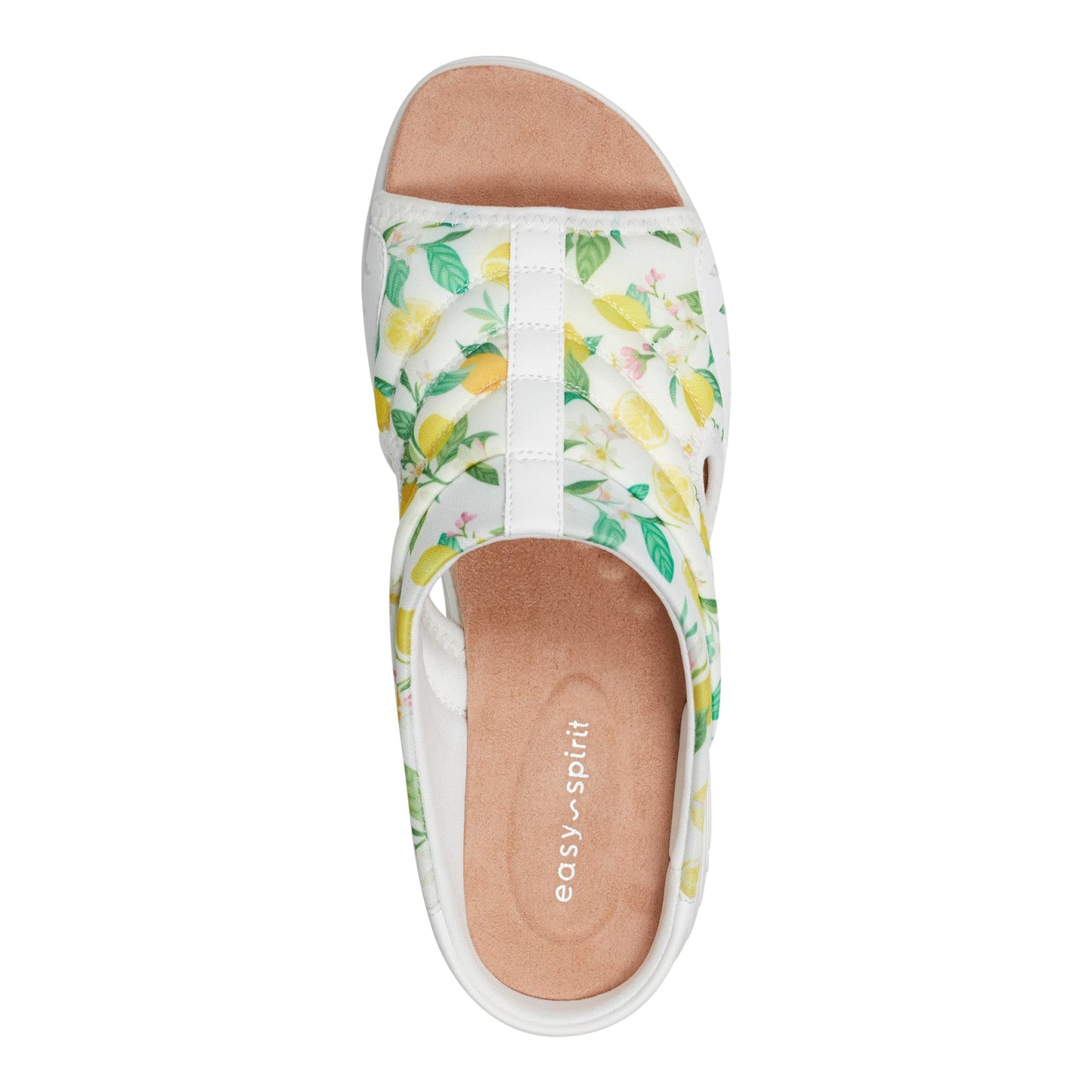 Easy Spirit Traciee Slip On Sandals - Lemon Print