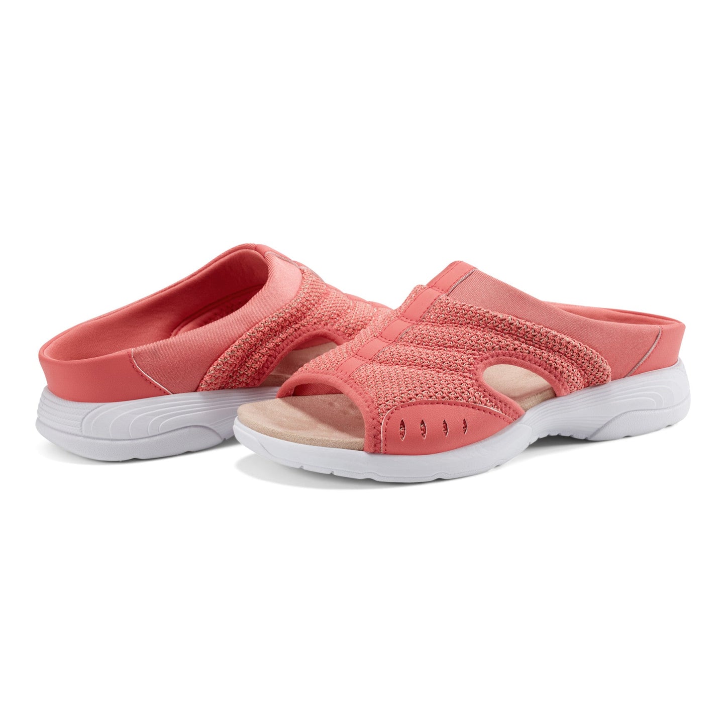 Easy Spirit Traciee Slip On Sandals - Coral