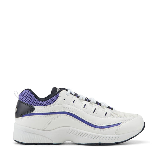 Easy Spirit Romy Walking Shoes - White/Purple