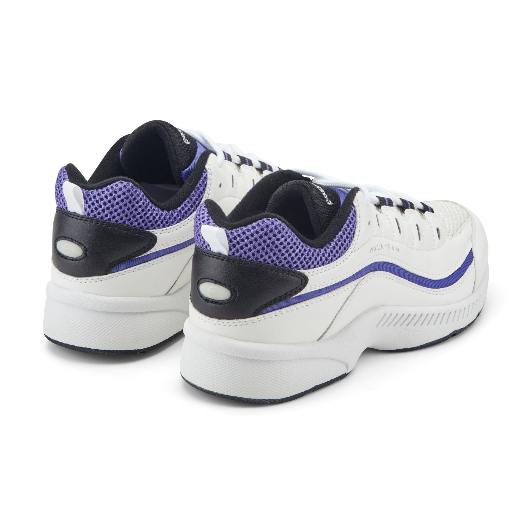 Easy Spirit Romy Walking Shoes - White/Purple