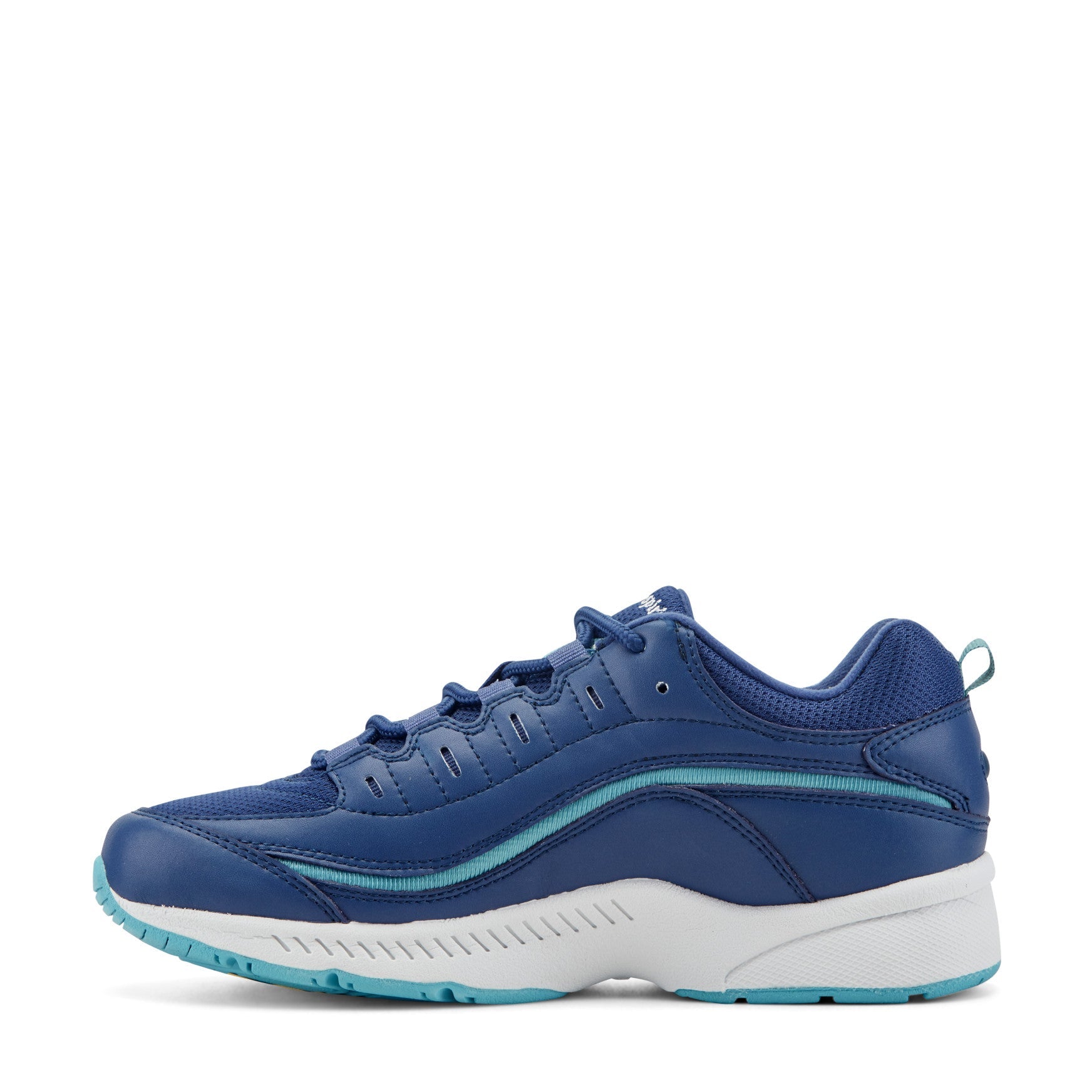 Easy Spirit Romy Walking Shoes - Navy/Light Blue Leather
