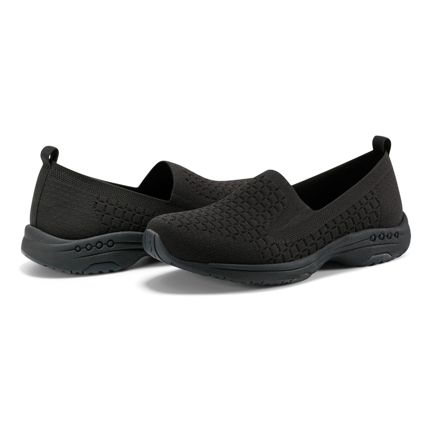 Easy Spirit Tech Eco Slip On Sneakers - Black/Black
