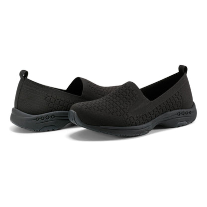 Easy Spirit Tech Eco Slip On Sneakers - Black/Black