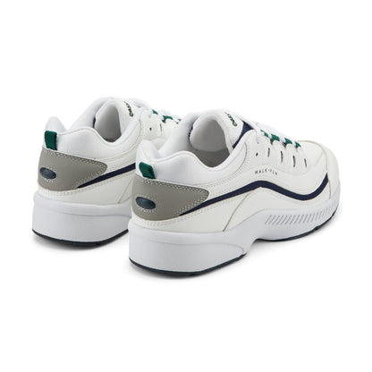 Easy Spirit Romy Leather Walking Shoes - White/Navy Leather