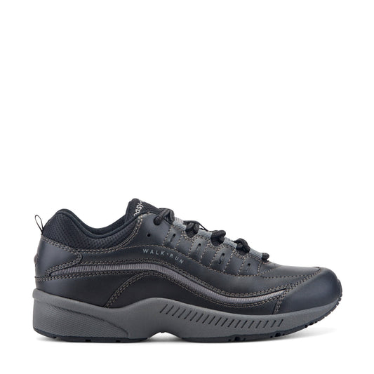 Easy Spirit Romy Leather Walking Shoes - Black Leather