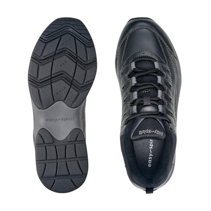 Easy Spirit Romy Leather Walking Shoes - Black Leather