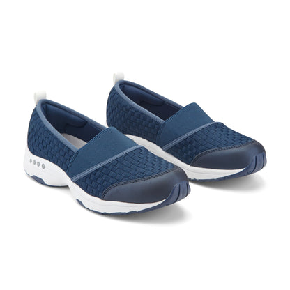Easy Spirit Twist Slip On Sneakers - Navy Woven