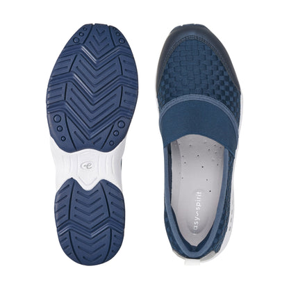 Easy Spirit Twist Slip On Sneakers - Navy Woven