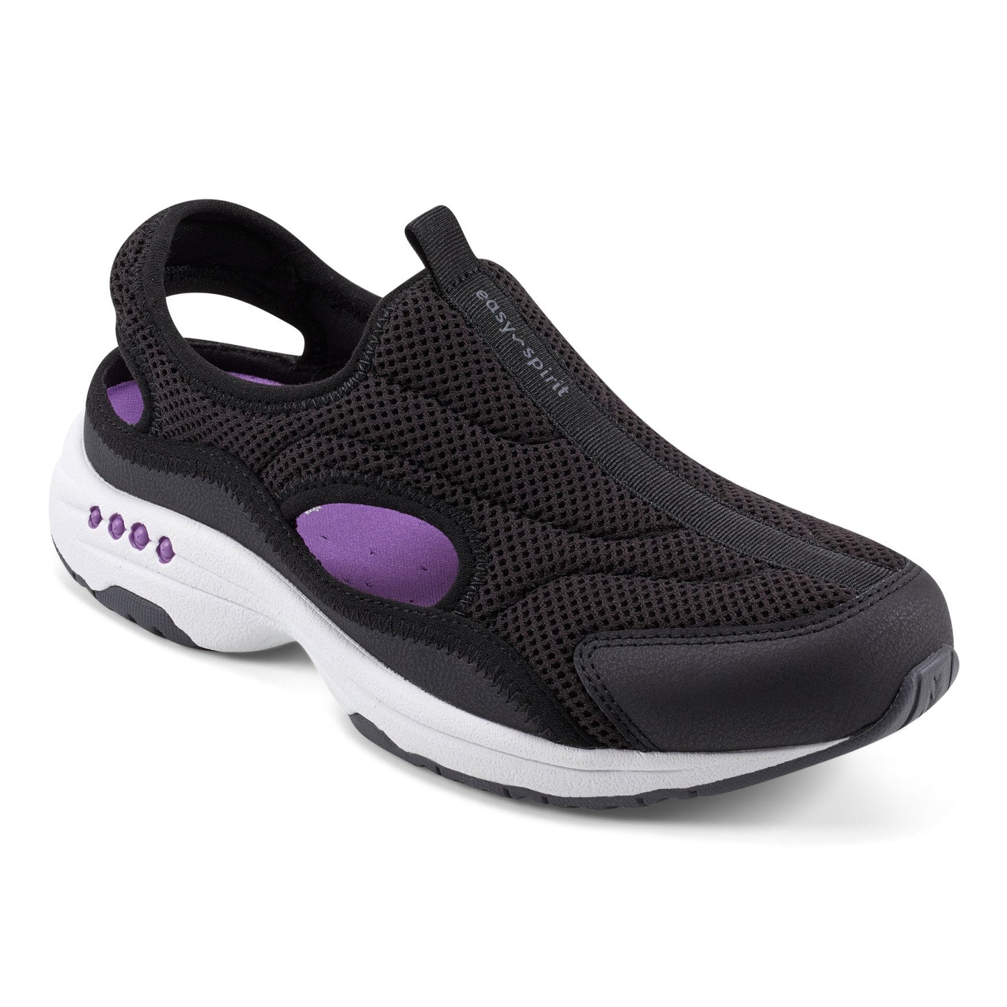 Easy Spirit Trina Slip On Walking Shoes - Black