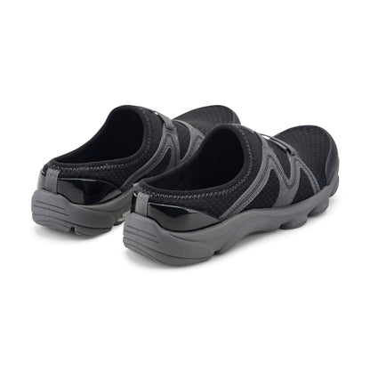 Easy Spirit Riptide Clogs - Black Fabric