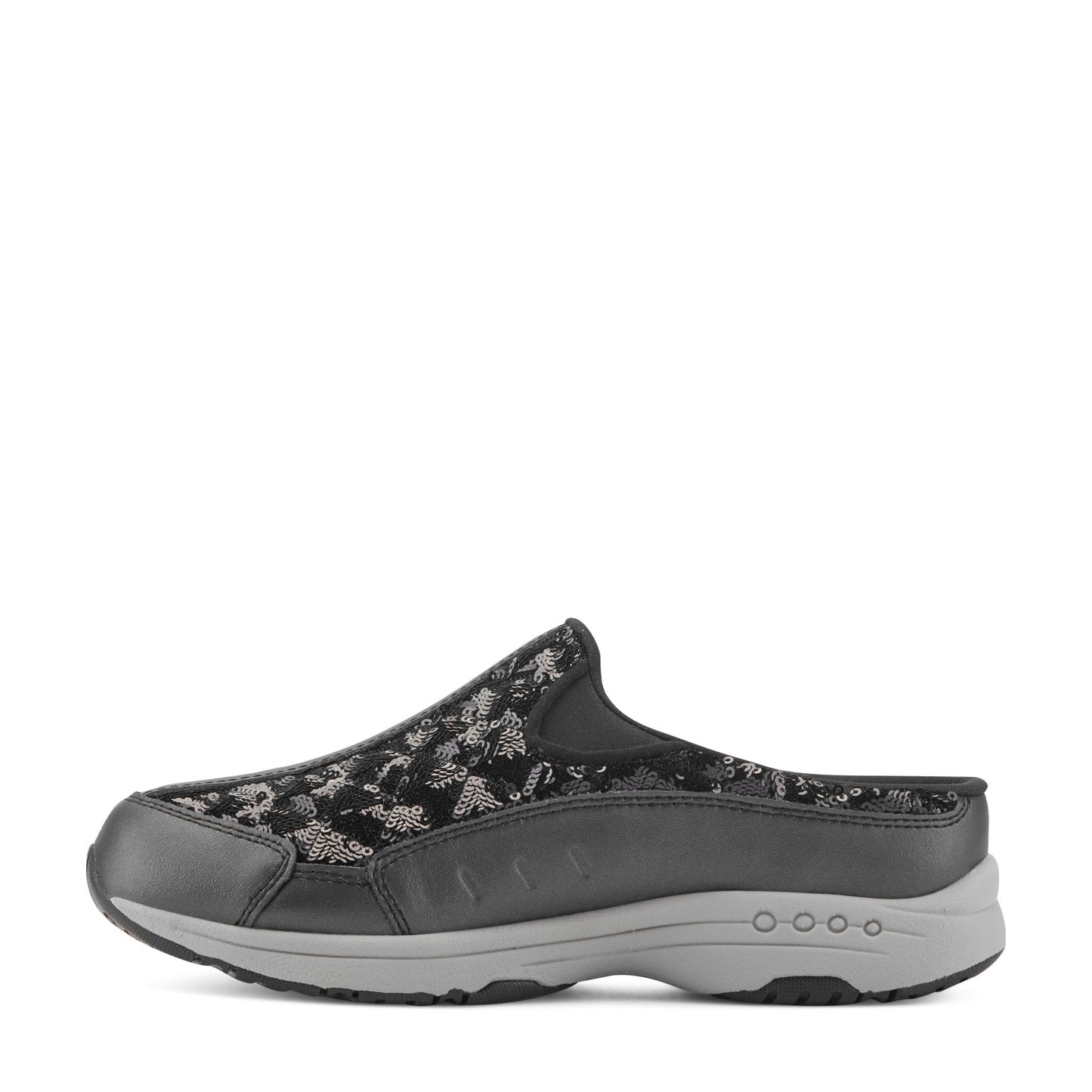 Easy Spirit Traveltime Clogs - Black Sequin