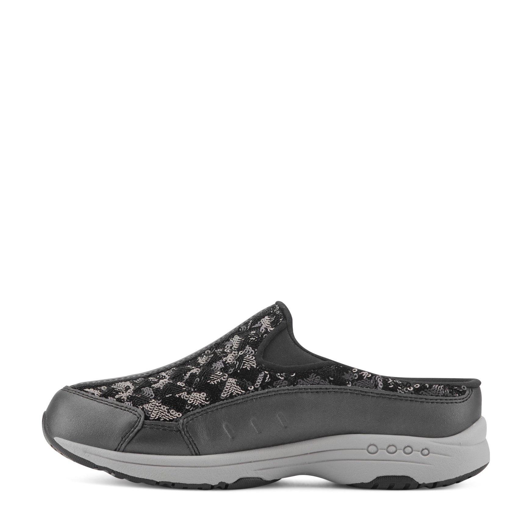 Easy Spirit Traveltime Clogs - Black Sequin