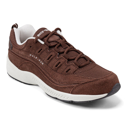 Easy Spirit Romy Walking Shoes - Chocolate Brown Suede