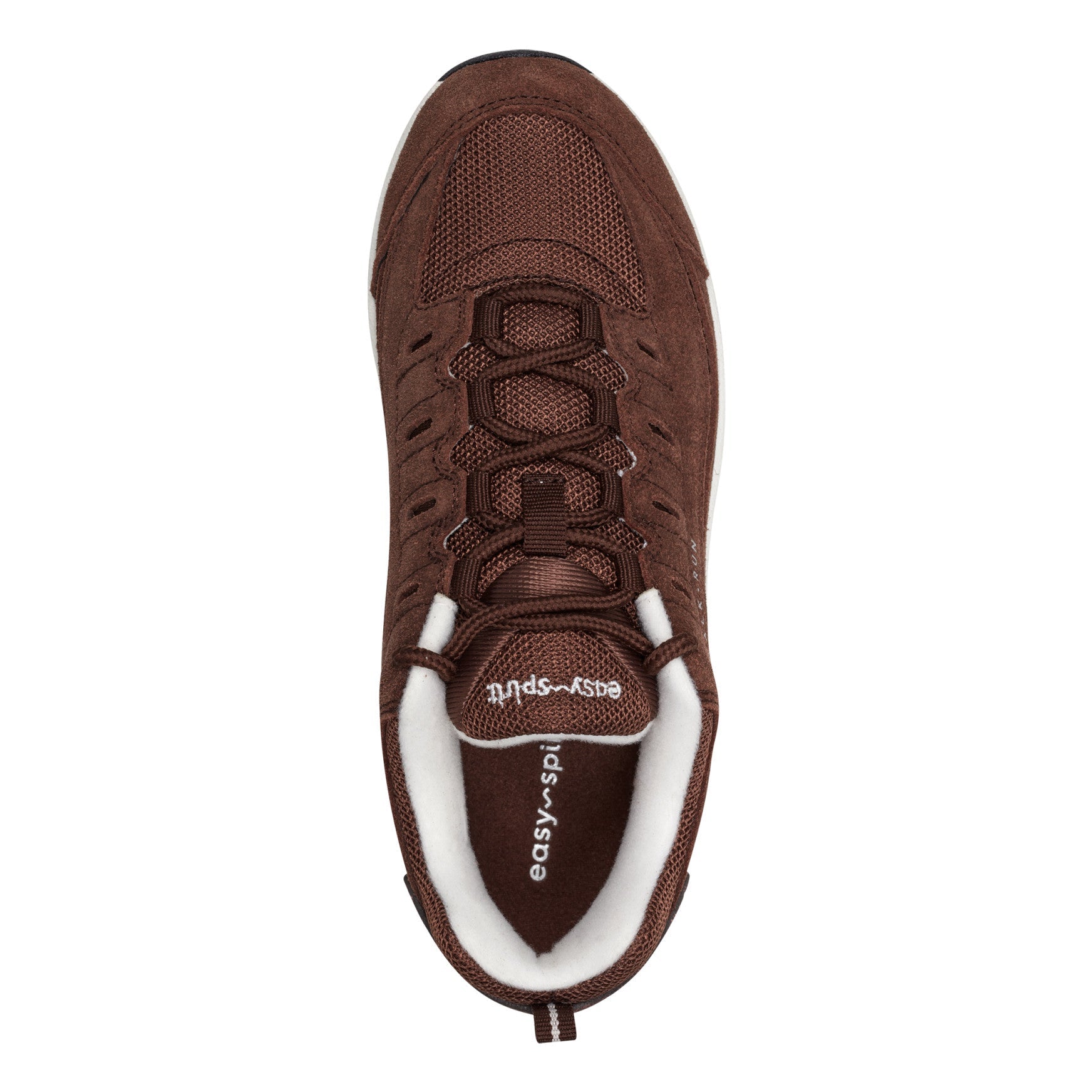 Easy Spirit Romy Walking Shoes - Chocolate Brown Suede
