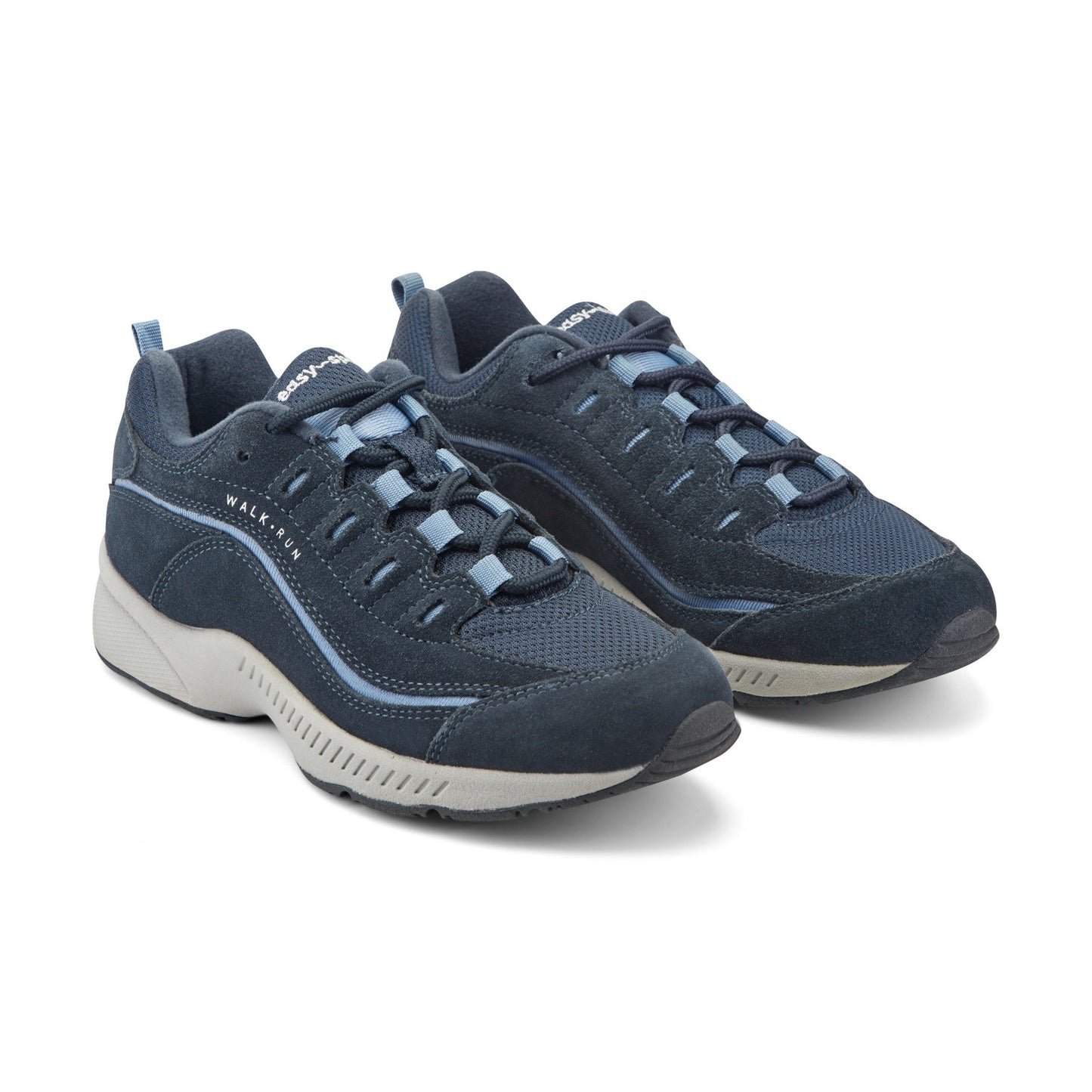 Easy Spirit Romy Walking Shoes - Blue Multi Suede
