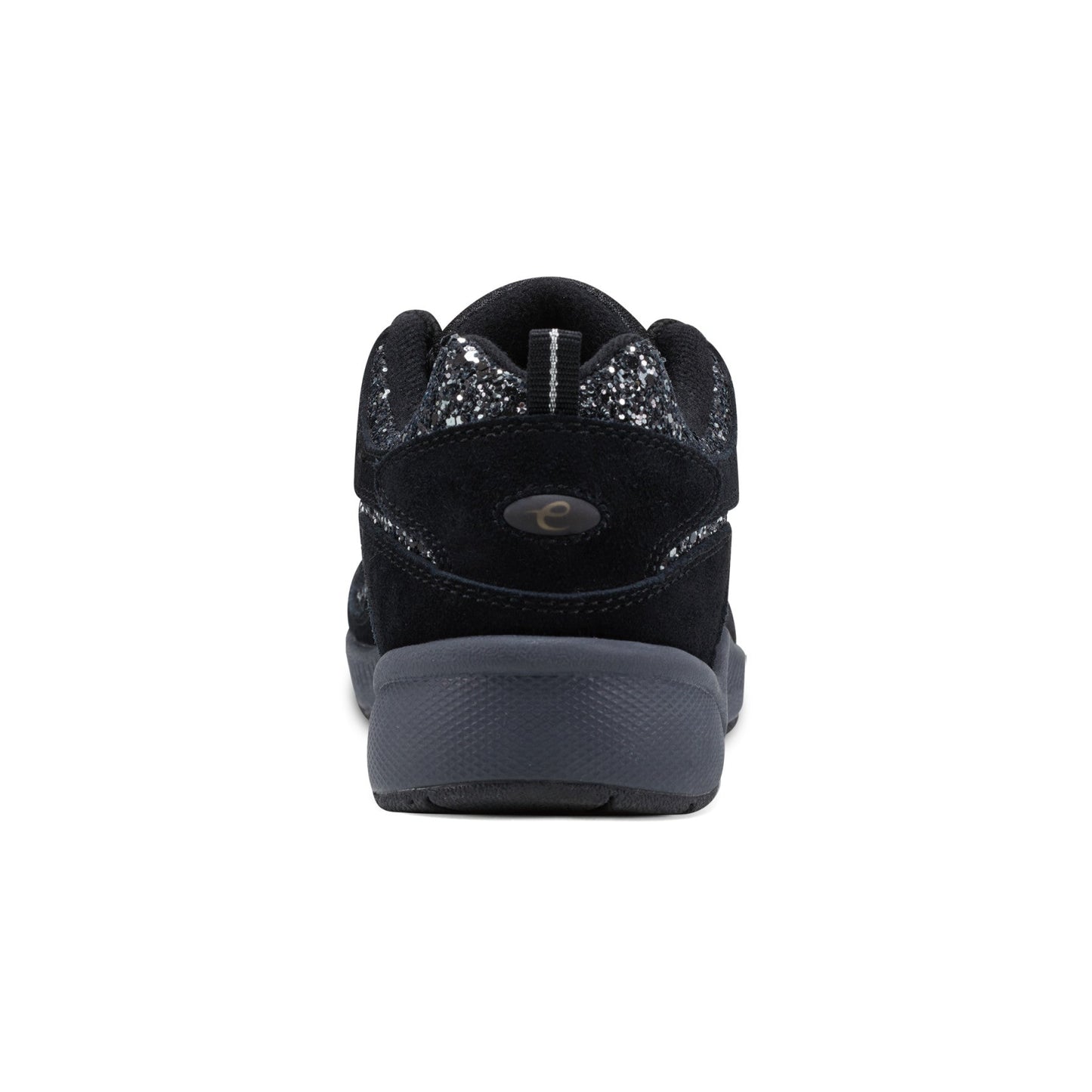 Easy Spirit Romy Walking Shoes - Black Silver Glitter