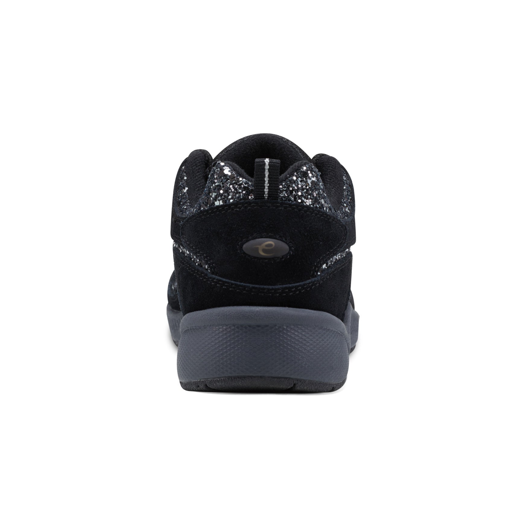 Easy Spirit Romy Walking Shoes - Black Silver Glitter