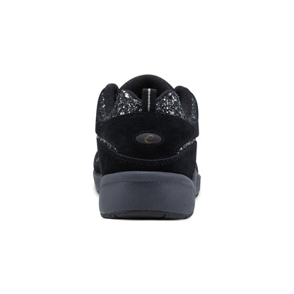 Easy Spirit Romy Walking Shoes - Black Silver Glitter