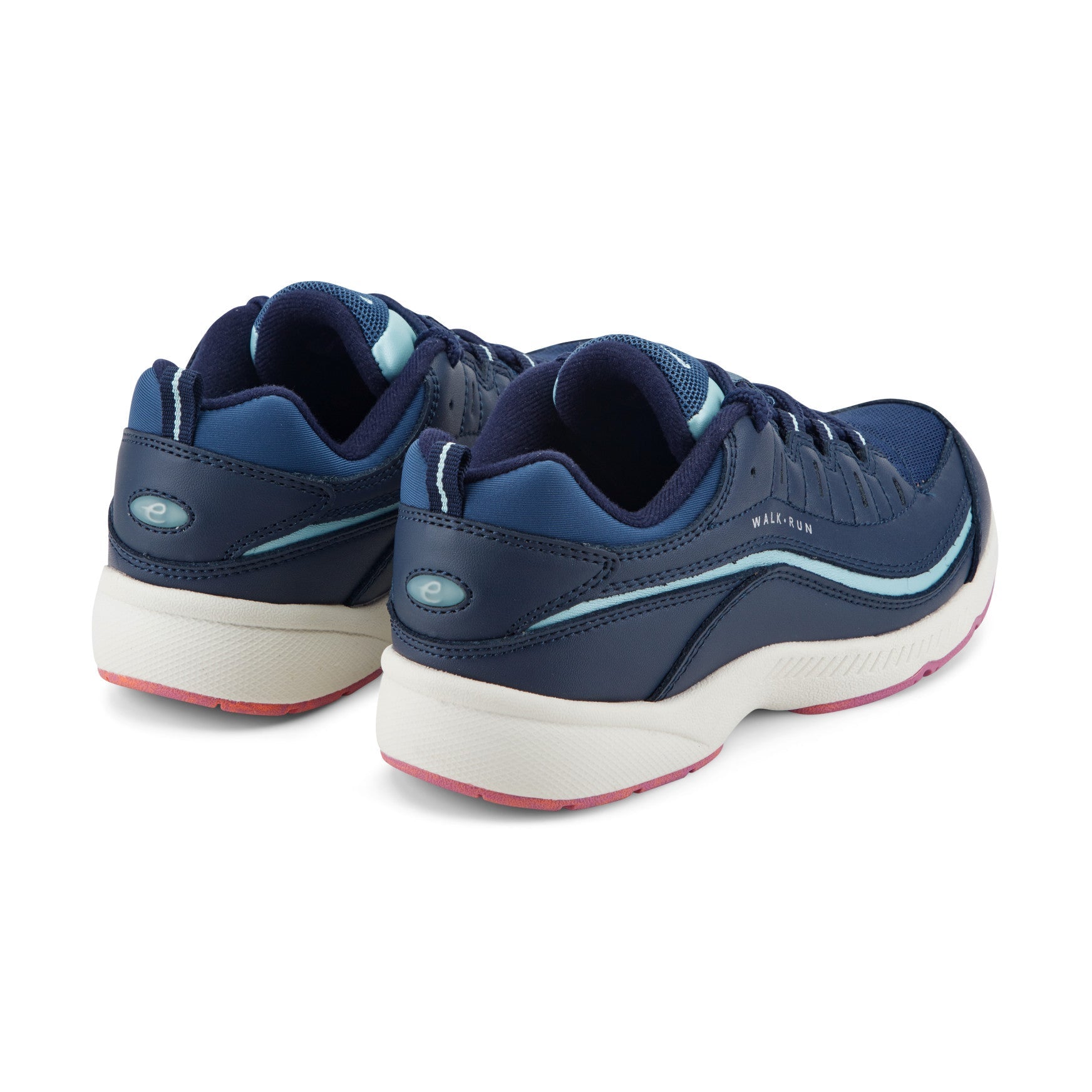Easy Spirit Romy Walking Shoes - Navy Leather