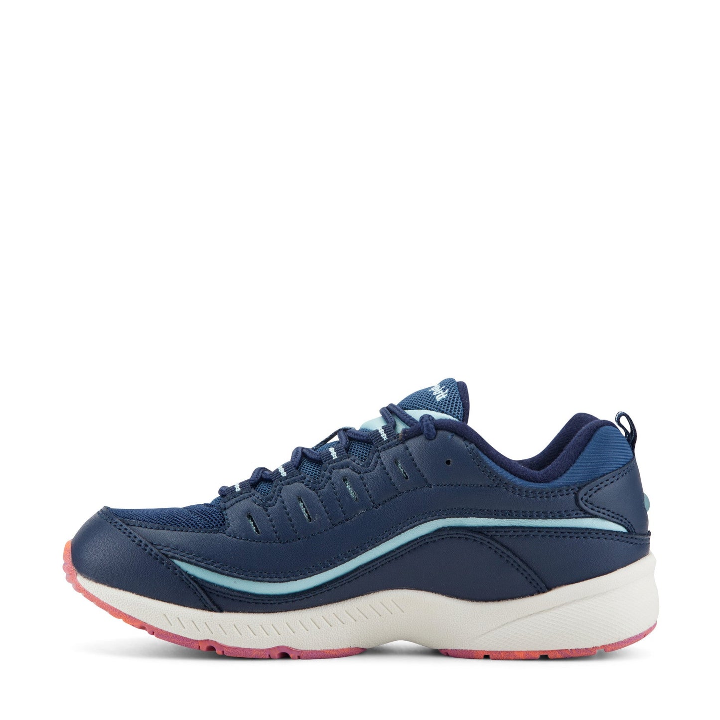 Easy Spirit Romy Walking Shoes - Navy Leather
