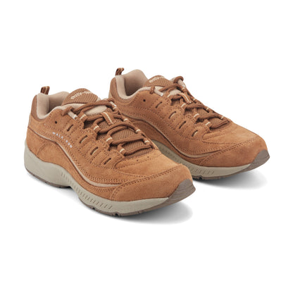 Easy Spirit Romy Walking Shoes - Medium Brown Suede
