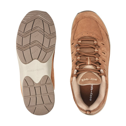 Easy Spirit Romy Walking Shoes - Medium Brown Suede