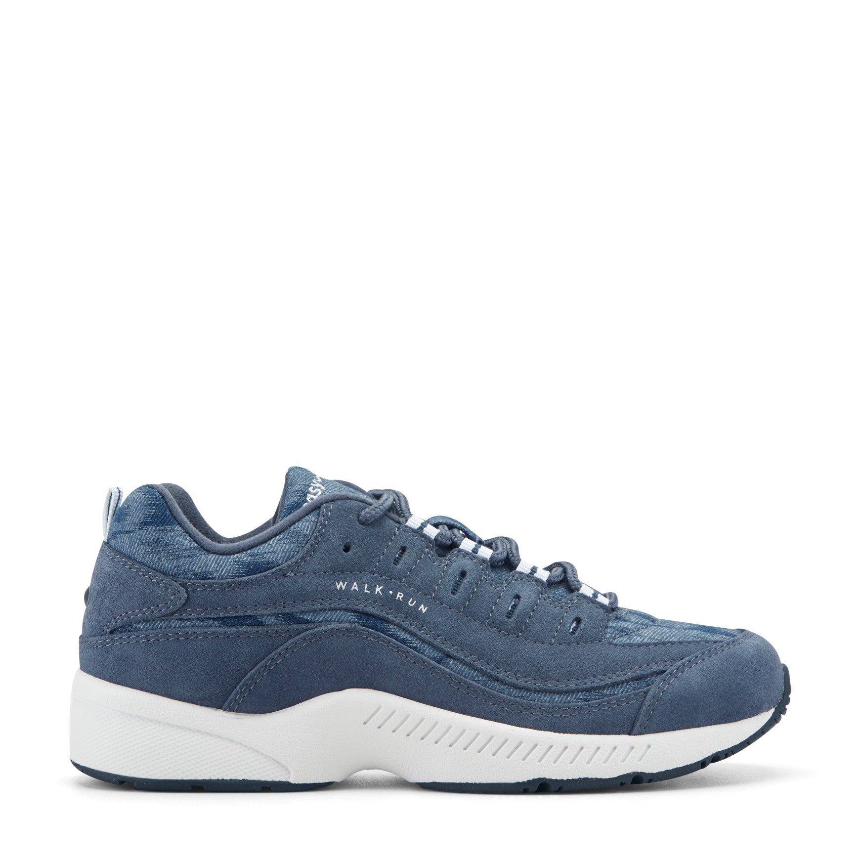 Easy Spirit Romy Walking Shoes - Navy/Denim Suede