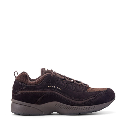 Easy Spirit Romy Walking Shoes - Dark Brown Suede